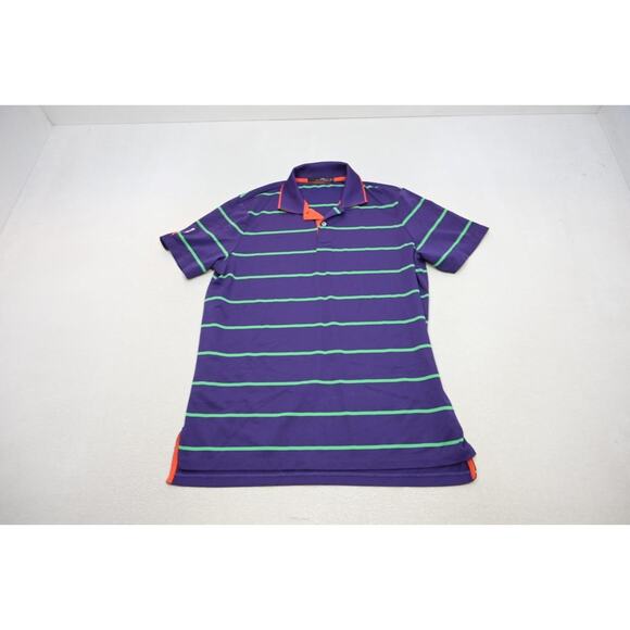 RLX Ralph Lauren Golf Polo Striped Dry Fitting Golf Shirt Mens Size Large - Picture 5 of 10